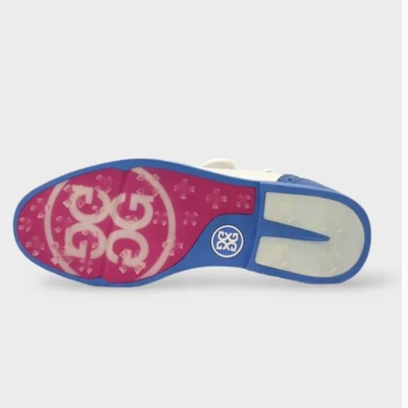 G/FORE Womens Cap Toe Gallivanter White Blue Golf Shoes US 8 NWT - Picture 3 of 9